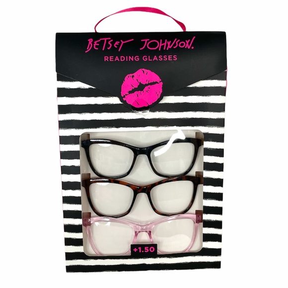 Betsey Johnson 3 Pack Reading Glasses, +1.50 - Picture 4 of 4